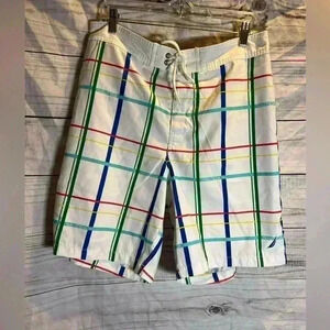 Nautica men’s striped swim trunks
